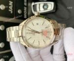 Omega Seamaster AQUA TERRA Swiss 8215 Watches Replica SS White Waved Dial